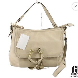 Chloe Beige Leather Shoulder Bag